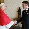 Leon XIV i Emmanuel Macron 
