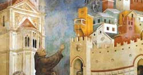 Giotto di Bondone, „Wypędzenie demonów z Arezzo”