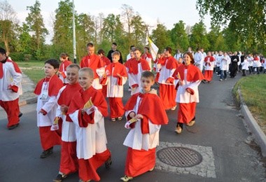 Ministranci i lektorzy w Sanktuarium Matki Bożej Wspomożenia Wiernych