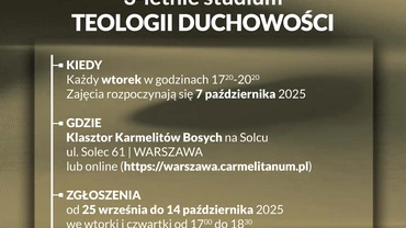 3 – letnie Studium Teologii Duchowości - NABÓR